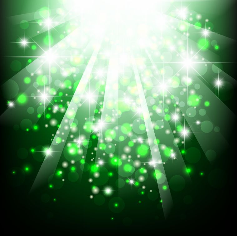 free vector Green Bokeh Abstract Light Background Vector Illustration